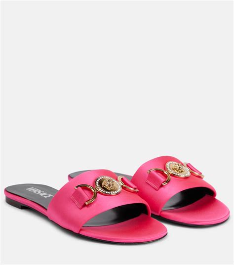 versace sandalen pink|versace sandals pink label.